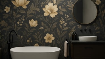 Czy tapeta wodoszczelna do łazienki może być elegancka?