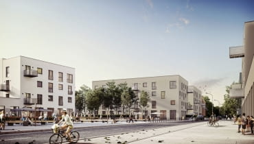 Modelowy dom wielorodzinny - projekt nagrodzony w konkursie, autor: Kuryłowicz & Associates Wyniki konkursu na modelowy dom wielorodzinny - Mieszkanie Plus