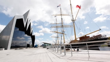 zaha hadid, glasgow, szkocja, muzeum, riverside museum