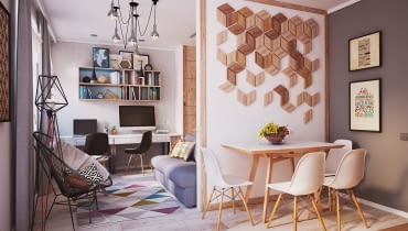 40-metrowe mieszkanie. Kącik jadalniany. mieszkanie, niewielkie mieszkanie, ciekawe mieszkanie