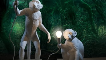 Lampy Małpy, Seletti Palmy, małpy, ananasy - moda na egzotyczne motywy w designie
