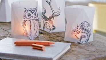 Lampion papierowy DIY lampiony
