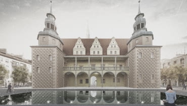 Rynek miejski w Brzegu. Proj. Maćków Pracownia Projektowa