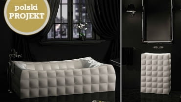 Marmorin, Eva Minge, meble łazienkowe, łazienka glamour, modna łazienka