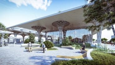 Dworzec Metropolitalny w Lublinie. Proj. Tremend.