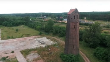 Jankowa Żagańska - wieża ciśnień z 1923 roku. Proj. Otto Bartning