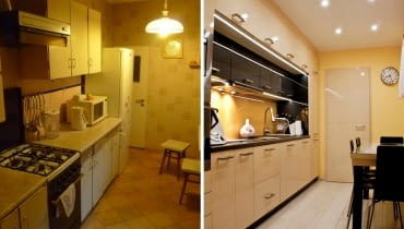 Kuchnia przed i po aranżacje kuchni, meble kuchenne