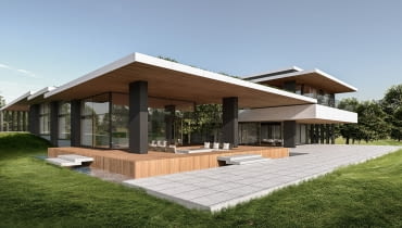 Rezydencja z Atrium. Proj. Exterio