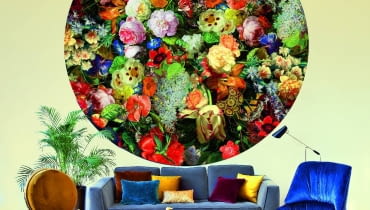 Rajski ogród. Spektakularny dywan Eden Queen projektu Marcela Wandersa (Moooi Carpets) króluje we wnętrzu