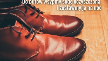 Zapach można też usunąć przemywając wnętrze butów wodą utlenioną