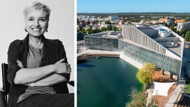 Z lewej: Katarzyna Głażewska, Plus3-architekci; Z prawej: Akademia Muzyczna w Bydgoszczy