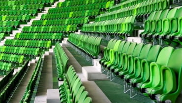 Krzesła Abacus na stadionie w Budapeszcie