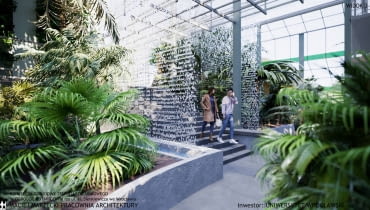 Wizualizacja koncepcji odbudowy palmiarni UWr autor Maciej Marzecki Pracownia Architektury 3 Wizualizacja koncepcji odbudowy palmiarni UWr autor Maciej Marzecki Pracownia Architektury 3