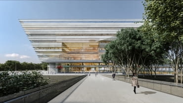 Zwycięski projekt biblioteki w Szanghaju Zwycięski projekt biblioteki w Szanghaju, projekt: Schmidt Hammer Lassen Architects