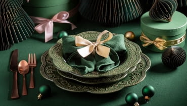 Porcelana ze świątecznym motywem