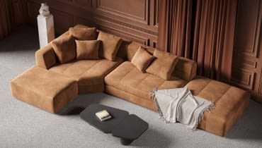 Kanapa modułowa DORTMUND Moda na minimalizm w aranżacji wnętrz