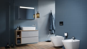 Zabudowa stelaży podtynkowych do miski zawieszanej i bidetu zawieszanego