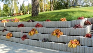 element ogrodzenia RELUFLOR, wymiary 60 × 40 × 25 cm, szary, cena 20,70 zł/szt. (netto), KAMAL