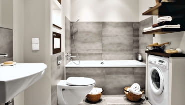 WNETRZA , LAZIENKA STYLIZACJA KAMILA MAKARUK FOT. MONIKA LEWANDOWSKA / PHOTOTAPETA PUBLIKACJA CZTERY KATY NR 2 (232) - 2 2011 PUBLIKACJA CZTERY KATY NR 1 (243) - 1 2012