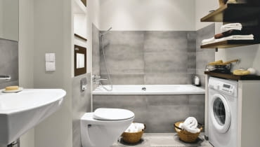 WNETRZA , LAZIENKA STYLIZACJA KAMILA MAKARUK FOT. MONIKA LEWANDOWSKA / PHOTOTAPETA PUBLIKACJA CZTERY KATY NR 2 (232) - 2 2011