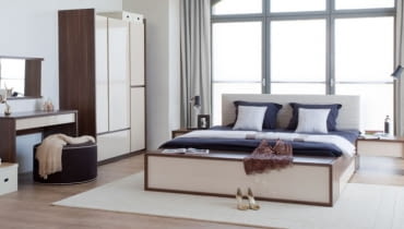 Łóżko z kolekcji Inbox, Meble VOX Łóżko z kolekcji Inbox, Meble VOX