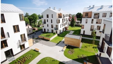 Fasada Roku 2014 - kategoria budynek wielorodzinny nowy - I nagroda: Osiedle nad Stawem w Krakowie, projekt: Biuro Architektury Stosowanej Fasada Roku 2014 - kategoria budynek wielorodzinny nowy - I nagroda: Osiedle nad Stawem w Krakowie, projekt: Biuro Architektury Stosowanej