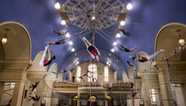 Quebeck, szkoła cyrkowa, kościół