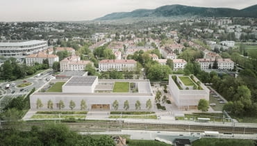 Zwycięski projekt nowej siedziby Teatru Lalek Banialuka w Bielsku-Białej, autorstwa pracowni P2PA Zwycięski projekt nowej siedziby Teatru Lalek Banialuka w Bielsku-Białej, autorstwa pracowni P2PA