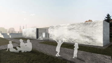 Grand Prix w konkursie na projekt toalety publicznej w Poznaniu, autorki: Ewa Grządka i Anna Grządka