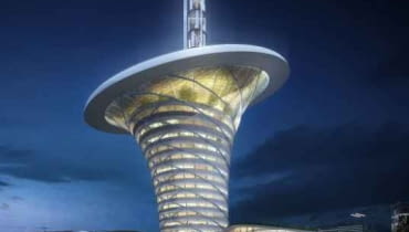 Energetyczny kwiat, czyli budynek Wuhan New Energy Center, centrum badawcze Uniwersytetu w chińskim mieście Wuhan. Biurowiec w kształcie lilii projektu Grontmij we współpracy z Soeter Van Eldonk architects będzie produkować energię ze słońca i wiatru, ma też gromadzić deszczówkę. Jego budowa ma ruszyć jeszcze w tym roku! zrównoważone budownictwo, eko-miasta, ekologia, urbanistyka, miasto