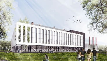 Hala 100-lecia AGH w Krakowie. Proj. ARP Manecki