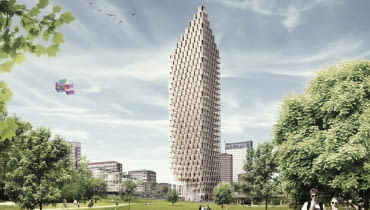 Drewniany Drapacz Chmur, źródło: C. F. Moller Drewniany Drapacz Chmur, źródło: C. F. Moller