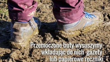 Zanim zaczniemy suszyć tak brudne buty, oczyśćmy je z błota Zanim zaczniemy suszyć tak brudne buty, oczyśćmy je z błota