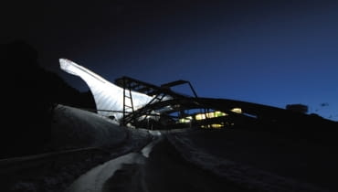 Skocznia Neue Große Olympiaschanze niemcy, skocznia, terrain:loenhart&mayr, mies van der rohe award