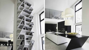 Daniel Libeskind, kuchnia, meble, Sharp, Corian