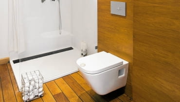 Łazienka w drewnie Łazienka w drewnie, podłogi