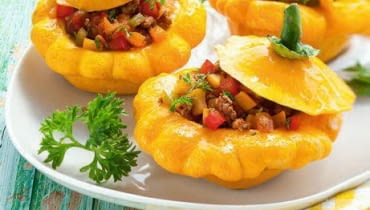 Patisony z warzywami. Patisony z warzywami.