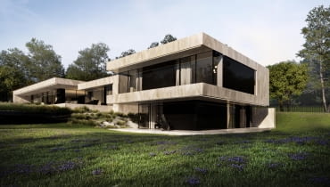 RE: ASSOLUTO HOUSE projektu REFORM Architekt z rzeźbą Mitoraja