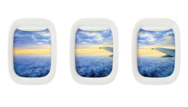 ramka na zdjęcia, okienko samolotu, okno w samolocie