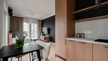 Nowoczesne mieszkanie pełne mocnych akcentów