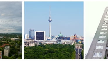 Panorama Berlina z Skylounge in der Gropiusstadt