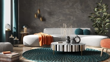 Wnętrza pełne wzorów i kolorów - inspiracje