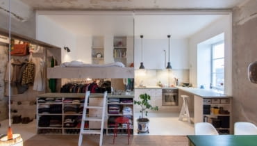 Oryginalne mieszkanie Karin Matz w Sztokholmie - 36 m kw. oryginalne mieszkanie, nowoczesne mieszkanie, mieszkanie w skandynawskim stylu