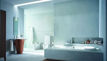 Betonowa podłoga w łazience Betonowa podłoga w łazience