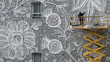 Mural NeSpoon w szkockim Aberdeen