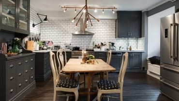 Mieszkanie w Goteborgu. Kuchnia. kuchnia, mieszkanie, skandynawski styl