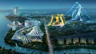 Nowa linia miasta Ansan według architektów BIG, Inaba, MAD i Mass Studies inaba, mad, korea południowa, big, bjarke ingels group, mass studies, urbanistyka, wieżowce