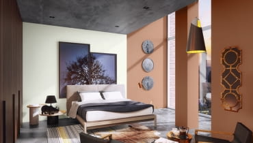 Pokój pomalowany farbami Magnat Sypialnia Pokój Dziecka