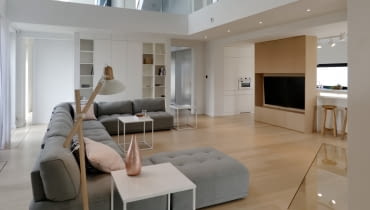 Ciepły minimalizm - nowoczesne wnętrza pod Poznaniem Ciepły minimalizm - nowoczesne wnętrza pod Poznaniem