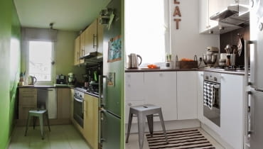 Metamorfoza kuchni: wcześniej ciemna i bez wyrazu, po przemianie jasna i nowowczesna. Metamorfoza kuchni: wcześniej ciemna i bez wyrazu, po przemianie jasna i nowowczesna.